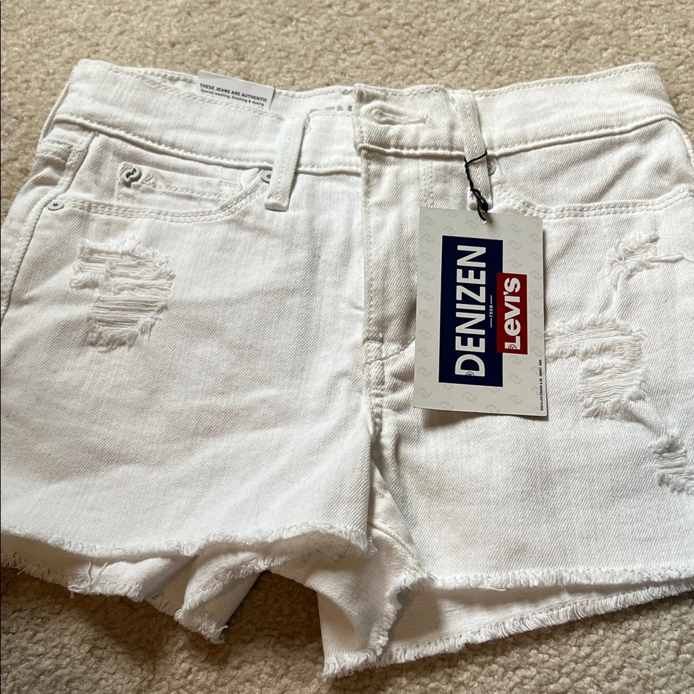 Denizen from Levi's Crisp White Jean Shorts